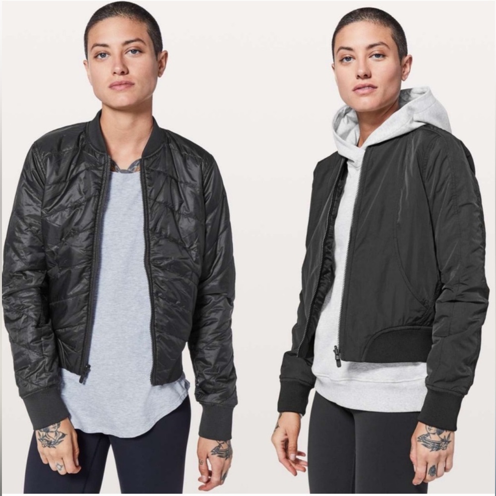 lululemon Black Flip it and Reverse It Jacket‎ Sz 4